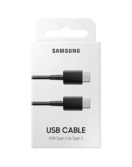 Cable USB 2.0 Tipo-C Samsung EP-DA705BBEGWW/ USB Tipo-C Macho - USB Tipo-C Macho/ 1m/ Negro