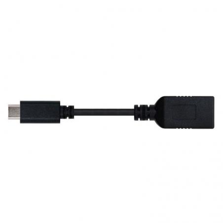 Cable USB 3.1 Nanocable 10.01.4201/ USB Tipo-C Macho - USB Hembra/ 15cm/ Negro - Imagen 3