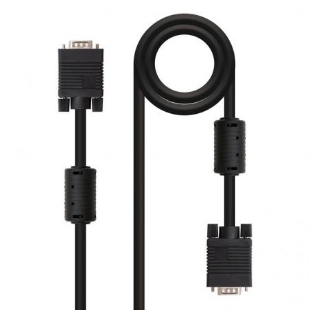 Cable SVGA Nanocable 10.15.0103/ VGA Macho - VGA Macho/ 3m/ Negro - Imagen 1