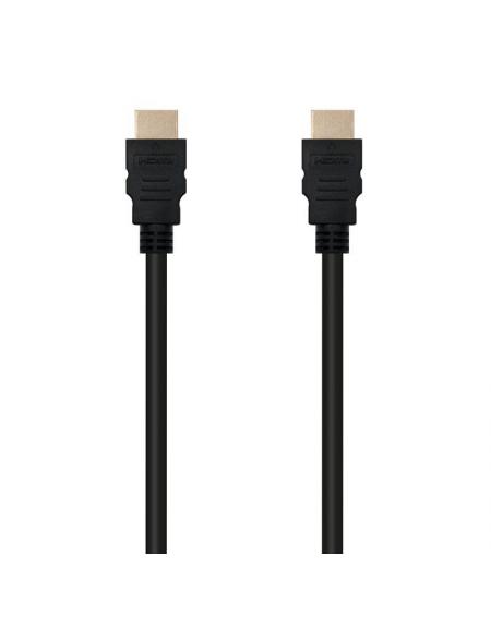 Cable HDMI 1.3b Nanocable 10.15.0301/ HDMI Macho - HDMI Macho/ 1m/ Negro - Imagen 1