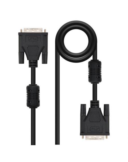 Cable DVI Dual Nanocable 10.15.0602/ DVI Macho - DVI Macho/ 1.8m/ Negro - Imagen 1