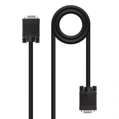 Cable SVGA Nanocable 10.15.1305/ VGA Macho - VGA Macho/ 5m/ Negro - Imagen 1