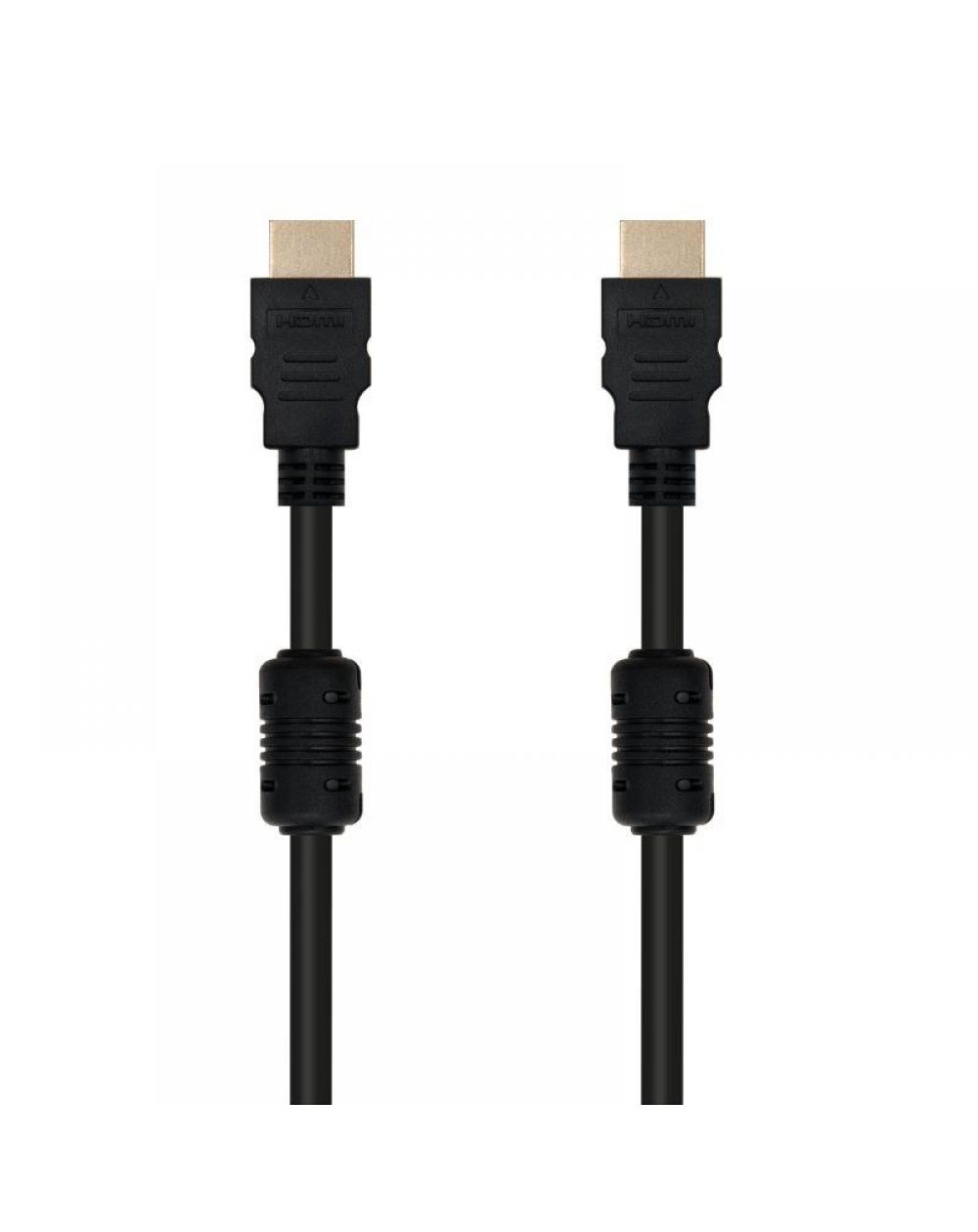 Cable HDMI 1.4 Nanocable 10.15.1802/ HDMI Macho - HDMI Macho/ 1.8m/ Negro - Imagen 1