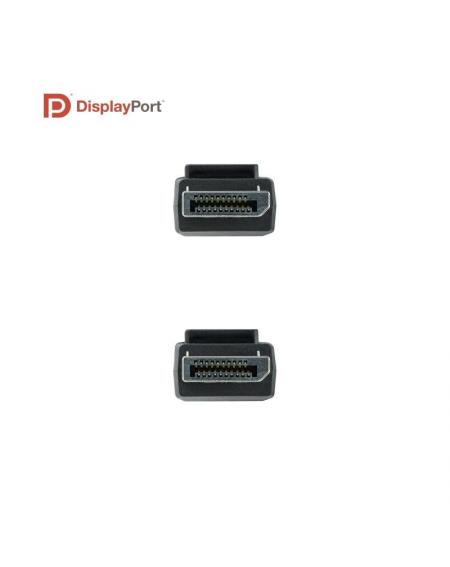 Cable Displayport 1.4 8K Nanocable 10.15.2502/ Displayport Macho - Displayport Macho/ 2m/ Certificado/ Negro - Imagen 3