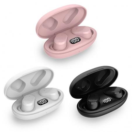 Auriculares Stereo Bluetooth Dual Pod Earbuds COOL Feel Rosa