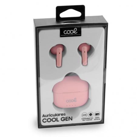 Auriculares Stereo Bluetooth Dual Pod Earbuds COOL Gen Rosa