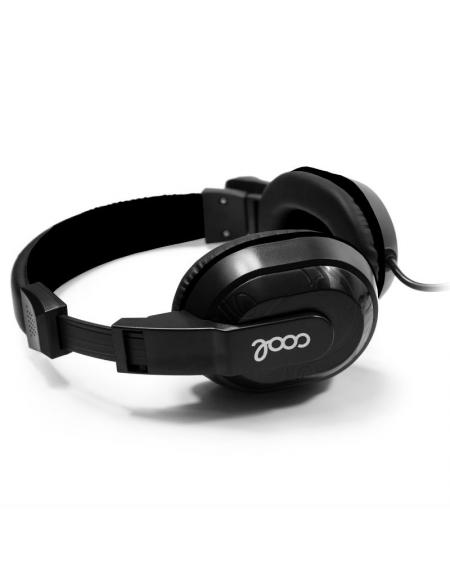 Auriculares Stereo Oficina COOL Dublin con micro Negro