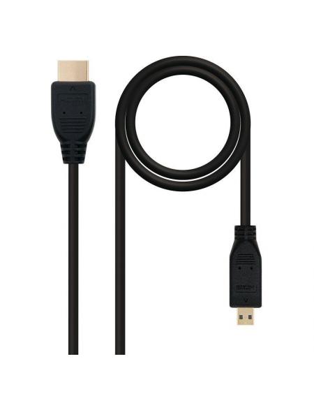 Cable Micro HDMI Nanocable 10.15.3502/ HDMI Macho - Micro HDMI Macho/ 1.8m/ Negro - Imagen 2