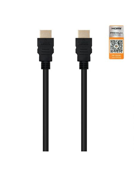 Cable HDMI 2.0 4K Nanocable 10.15.3603/ HDMI Macho - HDMI Macho/ 3m/ Certificado/ Negro - Imagen 2