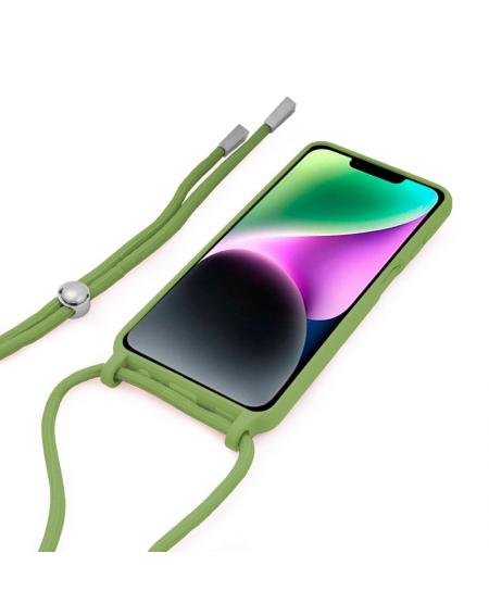 Carcasa COOL para iPhone 14 Cordón Liso Pistacho