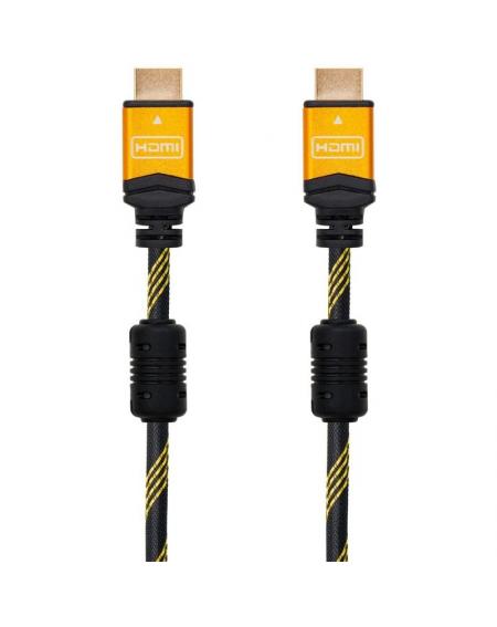 Cable HDMI 2.0 4K Nanocable 10.15.1602/ HDMI Macho - HDMI Macho/ 1.5m/ Negro/ Azul - Imagen 2