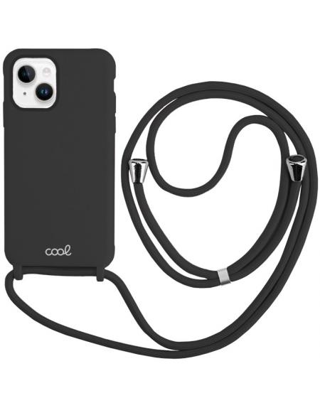 Carcasa COOL para iPhone 14 Plus Cordón Liso Negro