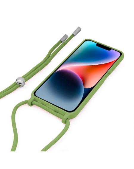 Carcasa COOL para iPhone 14 Plus Cordón Liso Pistacho