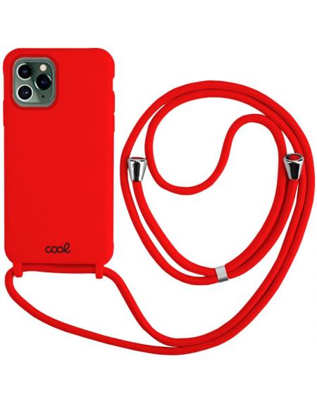 Carcasa COOL para iPhone 14 Pro Cordón Liso Rojo