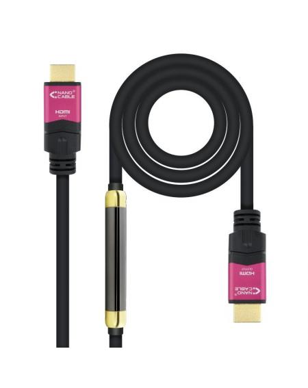 Cable HDMI Nanocable 10.15.3730/ HDMI Macho - HDMI Macho/ 30m/ Negro - Imagen 1