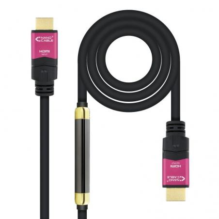 Cable HDMI Nanocable 10.15.3730/ HDMI Macho - HDMI Macho/ 30m/ Negro - Imagen 1