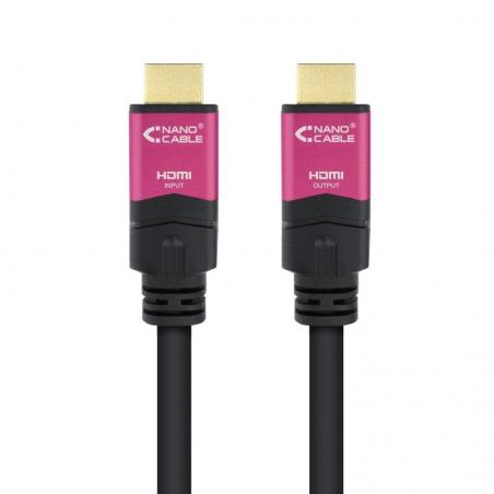 Cable HDMI Nanocable 10.15.3730/ HDMI Macho - HDMI Macho/ 30m/ Negro - Imagen 2