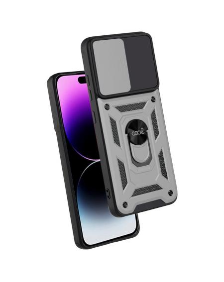 Carcasa COOL para iPhone 14 Pro Max Hard Ring Plata