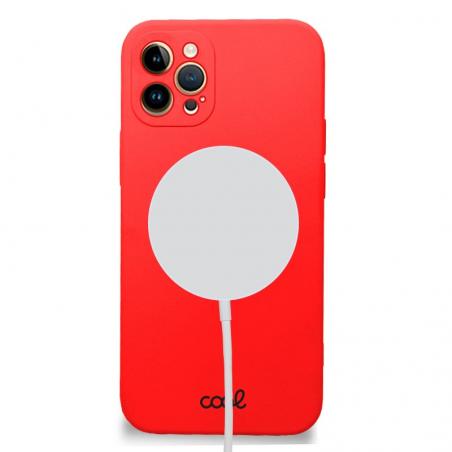 Carcasa COOL Para iPhone 14 Pro Max Magnética Cover Rojo