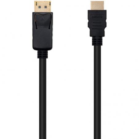 Cable Displayport Nanocable 10.15.4305/ Displayport Macho - HDMI Macho/ 5m/ Negro - Imagen 2