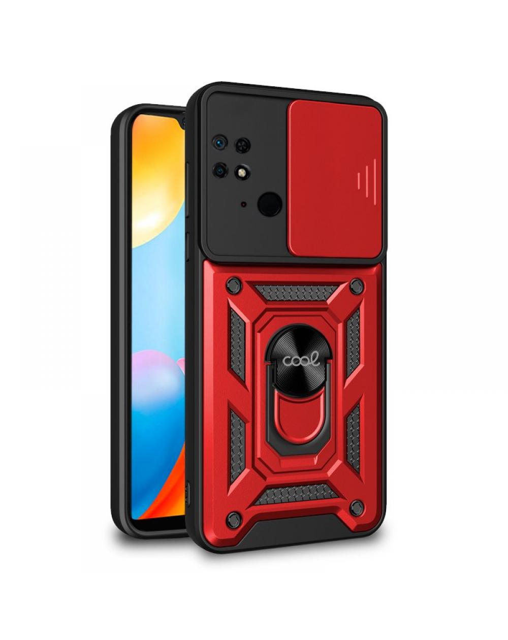 Carcasa COOL para Xiaomi Redmi 10C Hard Ring Rojo