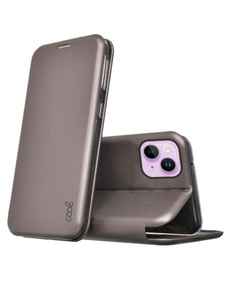 Funda COOL Flip Cover para iPhone 14 Elegance Plata