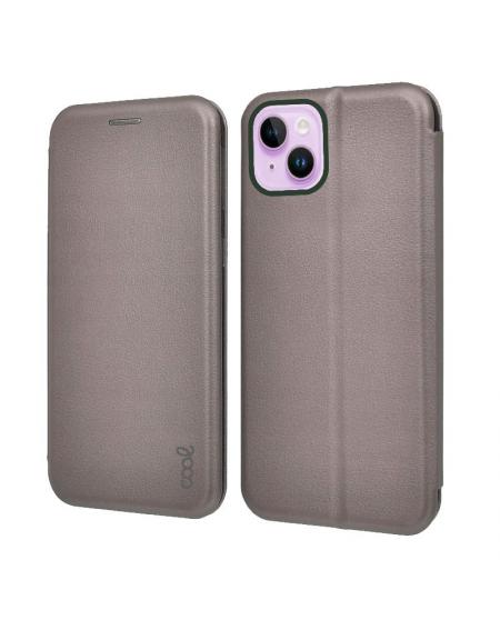 Funda COOL Flip Cover para iPhone 14 Elegance Plata