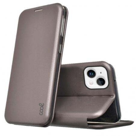 Funda COOL Flip Cover para iPhone 14 Plus Elegance Plata