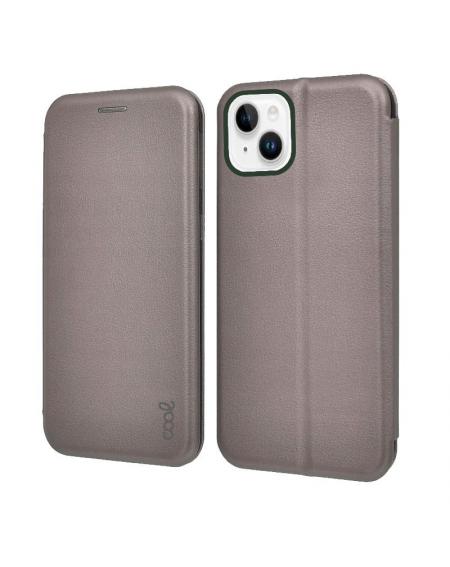 Funda COOL Flip Cover para iPhone 14 Plus Elegance Plata