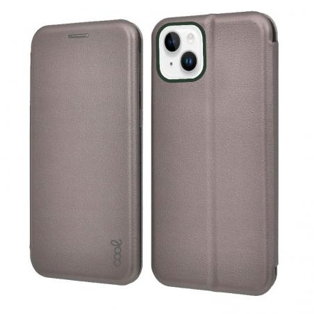 Funda COOL Flip Cover para iPhone 14 Plus Elegance Plata