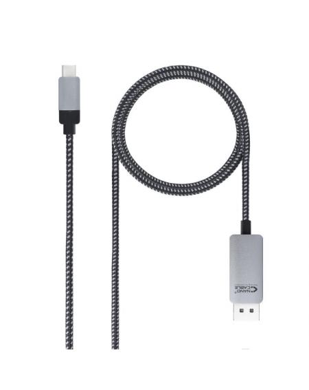 Cable Conversor Nanocable 10.15.5002/ USB Tipo-C Macho - Displayport Macho/ 1.8m/ Negro - Imagen 2
