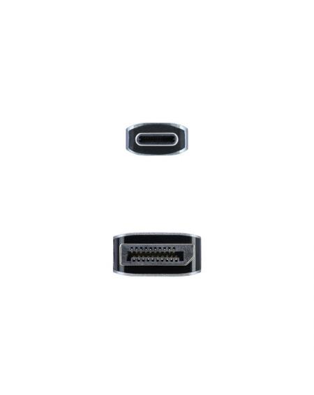 Cable Conversor Nanocable 10.15.5002/ USB Tipo-C Macho - Displayport Macho/ 1.8m/ Negro - Imagen 3