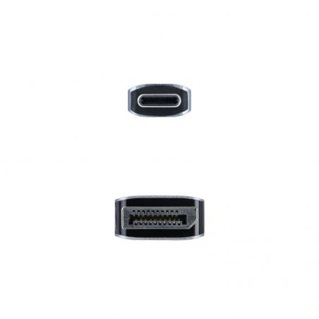 Cable Conversor Nanocable 10.15.5002/ USB Tipo-C Macho - Displayport Macho/ 1.8m/ Negro - Imagen 3