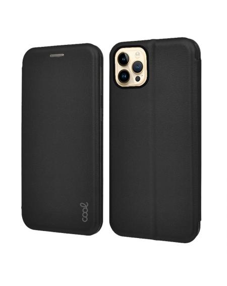 Funda COOL Flip Cover para iPhone 14 Pro Max Elegance Negro