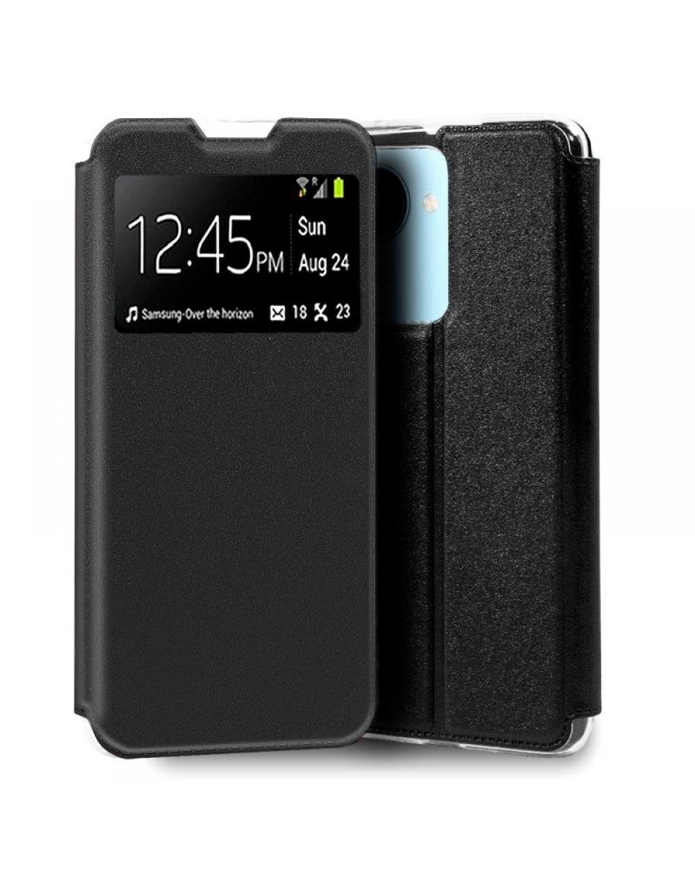 Funda COOL Flip Cover para Realme C30 / Narzo 50i Prime Liso Negro