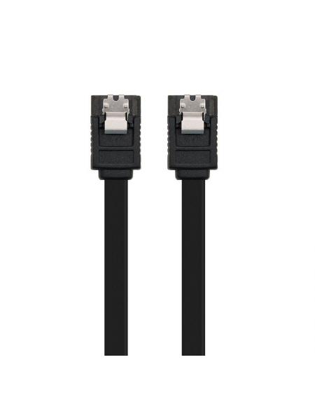 Cable SATA III Nanocable 10.18.1001-BK/ 0.5m/ Negro - Imagen 1