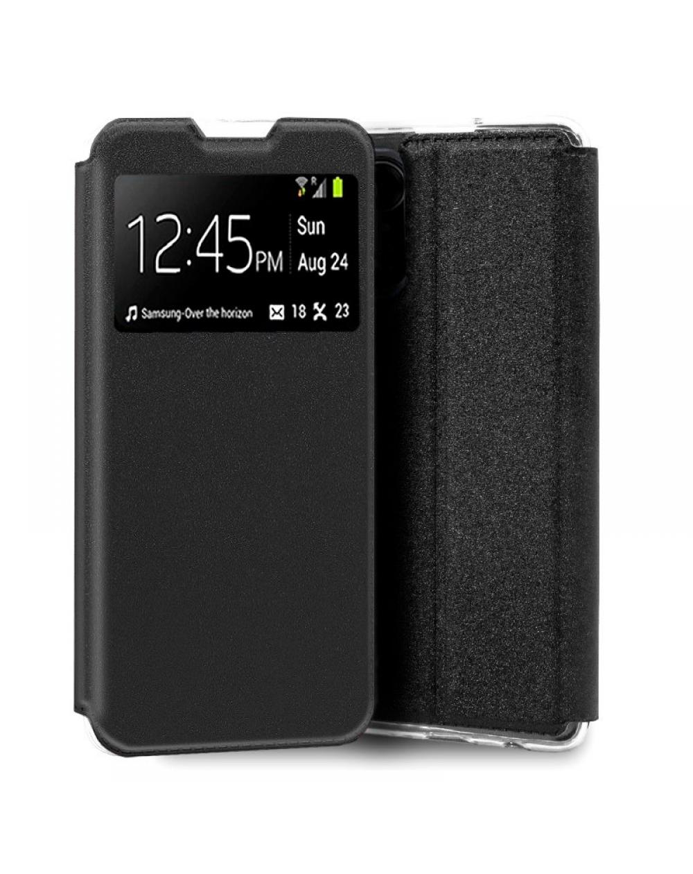 Funda COOL Flip Cover para ZTE Blade A31 Plus Liso Negro