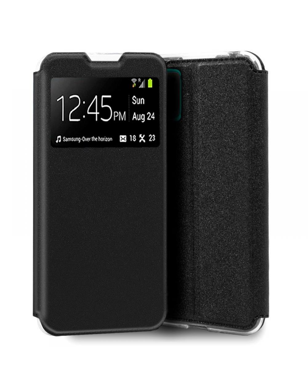 Funda COOL Flip Cover para ZTE Blade A52 Lite Liso Negro