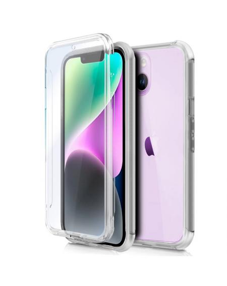 Funda COOL Silicona 3D para iPhone 14 (Transparente Frontal + Trasera)