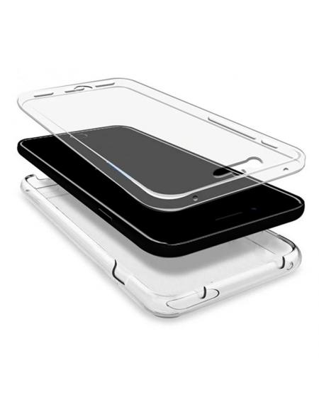 Funda COOL Silicona 3D para iPhone 14 (Transparente Frontal + Trasera)