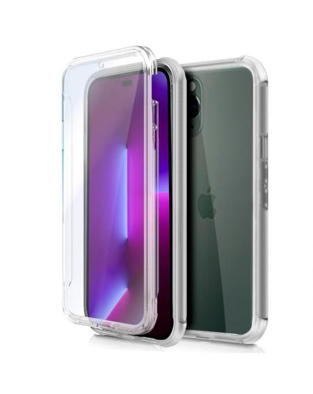 Funda COOL Silicona 3D para iPhone 14 Pro (Transparente Frontal + Trasera)