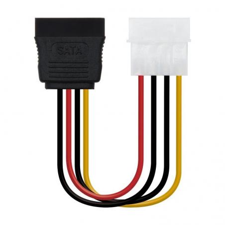 Cable de Alimentación SATA Nanocable 10.19.0205-OEM/ Molex Macho - SATA Hembra/ 16cm - Imagen 1