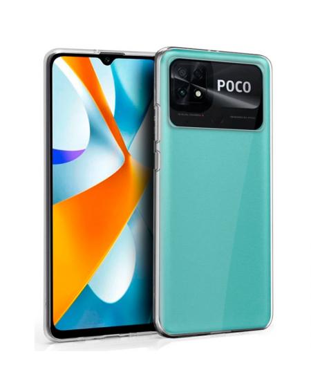 Funda COOL Silicona para Xiaomi Poco C40 (Transparente)