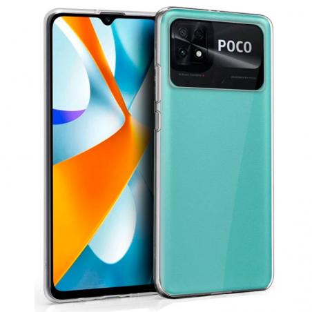 Funda COOL Silicona para Xiaomi Poco C40 (Transparente)