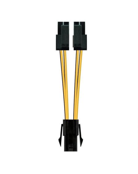 Cable de Alimentación Microprocesador Nanocable 10.19.1401/ Molex -4+4 PIN Macho - Molex 4 PIN Hembra/ 15cm - Imagen 1