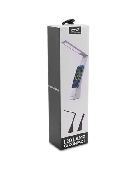 Lámpara LED con Base Qi Carga Inalámbrica COOL Compact Negro