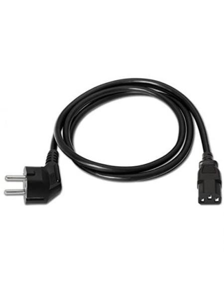 Cable Alimentación Nanocable 10.22.0103/ Schuko Macho - C13 Hembra/ 3m/ Negro - Imagen 4