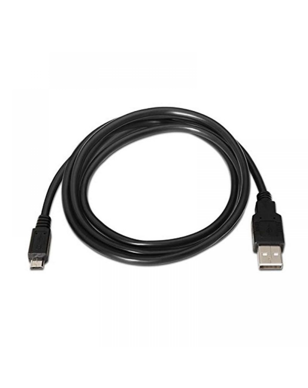 Cable USB 2.0 Nanocable 10.01.0503/ USB Macho - MicroUSB Macho/ 3m/ Negro - Imagen 1