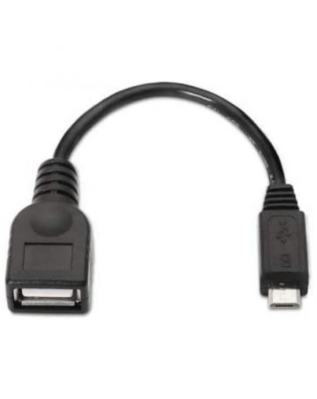 Cable USB 2.0 Nanocable 10.01.3500/ MicroUSB Macho - USB Hembra/ 15cm/ Negro - Imagen 5