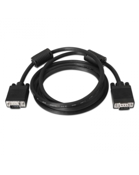 Cable SVGA Nanocable 10.15.0101/ VGA Macho - VGA Macho/ 1m/ Negro - Imagen 1